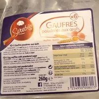 Mängden socker i Gaufres poudrées aux oeufs