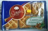 Mängden socker i Carrés aux amandes