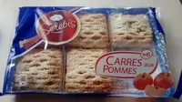 Mängden socker i Carrés aux pommes