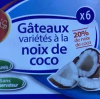 Mängden socker i Gateaux noix de coco
