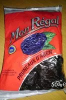 Mängden socker i Pruneaux d'agen