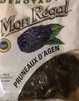 Mängden socker i Pruneaux d'Agen dénoyautés