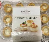 Mängden socker i 12 mini vol au vent