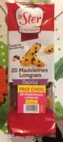 Mängden socker i 20 madeleines longues raisins
