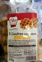 Mängden socker i 5 Gaufres Liégeoises aux oeufs frais