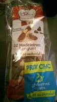 Mängden socker i 20 Madeleines Longues Marbrées au chocolat