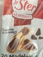 Mängden socker i Madeleines Longues Marbrées au Chocolat Lot ×2