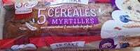 Mängden socker i Cake 5 céréales Myrtilles