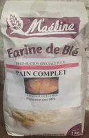 Mängden socker i Farine de blé