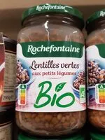 Mängden socker i Lentilles vertes aux petits légumes BIO
