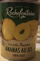 Mängden socker i Les belles tranches - Ananas au jus