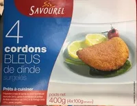 Mängden socker i 4 cordons bleus de dinde surgelés