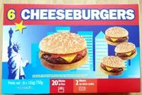 Mängden socker i 6 cheeseburgers
