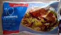Mängden socker i 10 cordons bleus de dinde surgelés