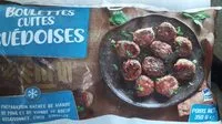 Mängden socker i Boulettes cuites suédoises