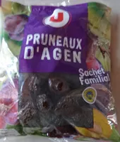 Mängden socker i Pruneaux d'Agen, avec noyaux, sachet familial