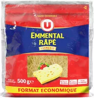 Mängden socker i Emmental français au lait pasteurisé rapé 29%MG