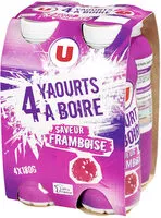 Mängden socker i Yaourt à boire sucré saveur framboise