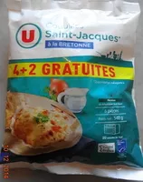 Mängden socker i Coquilles Saint-Jacques* à la Bretonne (4 + 2 Gratuites), Surgelé