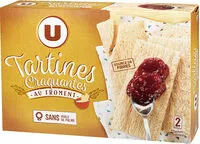 Mängden socker i Tartines grillées craquantes au froment