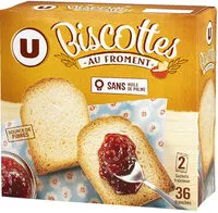 Mängden socker i Biscottes au froment