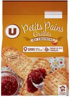 Mängden socker i Petits pains grillés au froment