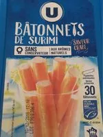 Mängden socker i Batonnets de surimi