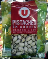 Mängden socker i Pistaches en coques grillées à sec