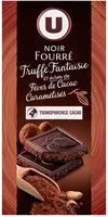 Mängden socker i Tablette de chocolat noir fourré à la truffe fantaisie, éclats de fèves de cacao caramélisés