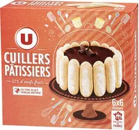 Mängden socker i Biscuits cuillers patissiers