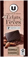 Mängden socker i Tablette de chocolat noir dégustation 72% d'éclats fèves de cacao