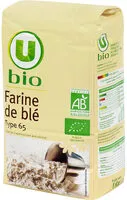 Mängden socker i Farine de blé T65 bio