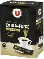 Mängden socker i Café soluble lyophilisé extra filtre