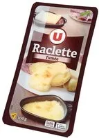 Mängden socker i Fromage pour raclette au lait pasteurisé aromatisé fumé 28% de matièregrasse