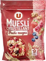 Mängden socker i Muesli croustillant aux fruits rouges