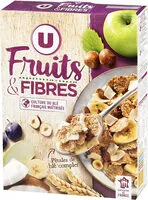 Mängden socker i Céréales fruits et fibres