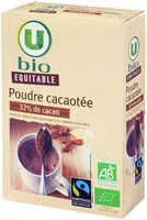 Mängden socker i Poudre cacaotée 32% de cacao