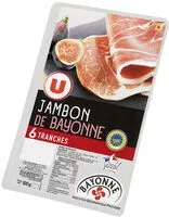 Mängden socker i Jambon de Bayonne Indication Géographique Protégée