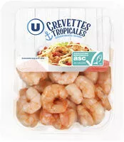Mängden socker i Crevettes tropicales décortiquées cuites ASC