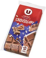 Mängden socker i Tablette de chocolat au lait croustillant