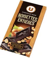 Mängden socker i Tablette de chocolat noir et noisettes entières