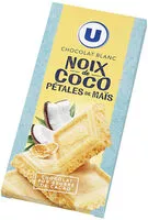 Mängden socker i Chocolat blanc à la noix de coco et pétale de maïs