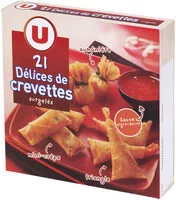 Mängden socker i Délices de crevettes surgelés