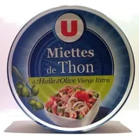 Mängden socker i Miettes de thon à l'huile d'Olive Vierge Extra