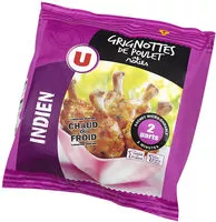 Mängden socker i Grignotte de poulet rôtie goût indien