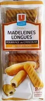 Mängden socker i Madeleines longues fourrage au chocolat