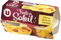Mängden socker i Coupelles de fruits du soleil à la pêche, ananas et papaye