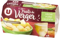 Mängden socker i Coupelles fruits du verger à la poires, pêches et pommes