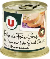 Mängden socker i Bloc de foie gras de canard du Sud-Ouest IGP 30% morceaux