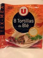 Mängden socker i Tortillas souples blé